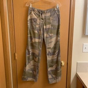Faded army print pants